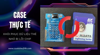 Hồi sinh thẻ nhớ SD 16GB RiDATA Lightning Series bị lỗi chip – Khi dữ liệu tưởng mất vĩnh viễn