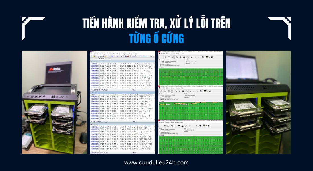 xử lý từng ổ cứng độc lập