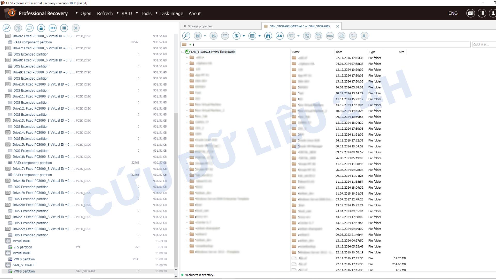 phục dựng metadata – không can thiệp mạo hiểm