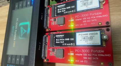 Cứu Dữ Liệu SSD Kingmax PQ3480 NVMe Báo 0MB – Lỗi Controller Silicon Motion SM2263XT, Đọc Thành Công 100% Bằng PC-3000
