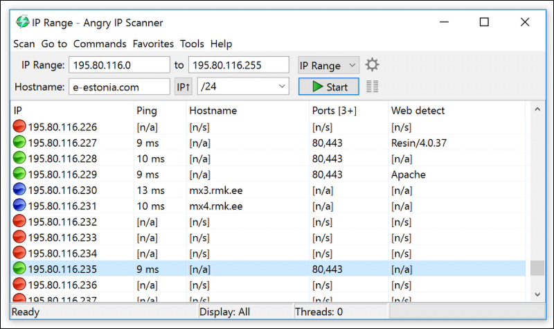 Angry IP Scanner Angry IP Scanner