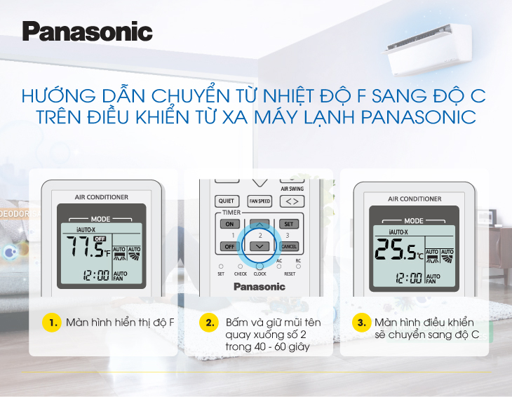 Cách sử dụng remote máy lạnh panasonic inverter air conditioner
