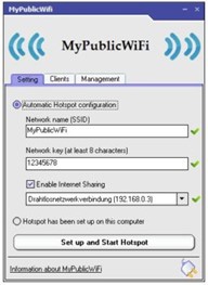Phần mềm MyPublicWifi