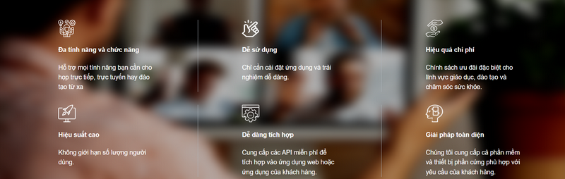 C&aacute;c t&iacute;nh năng ch&iacute;nh của ứng dụng OnMeeting