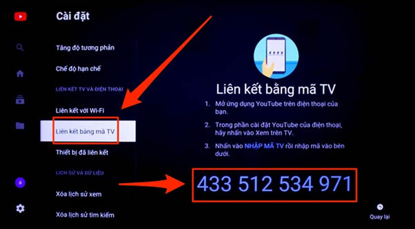 C&aacute;ch kết nối điện thoại với tivi qua Youtube