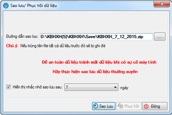 Hướng dẫn phục hồi dữ liệu bảo hiểm x&atilde; hội