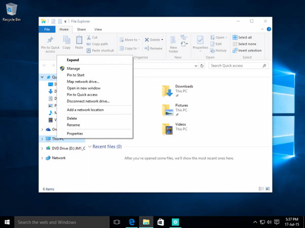 C&aacute;ch sửa m&agrave;n h&igrave;nh m&aacute;y t&iacute;nh bị đen Win 10 bước 1