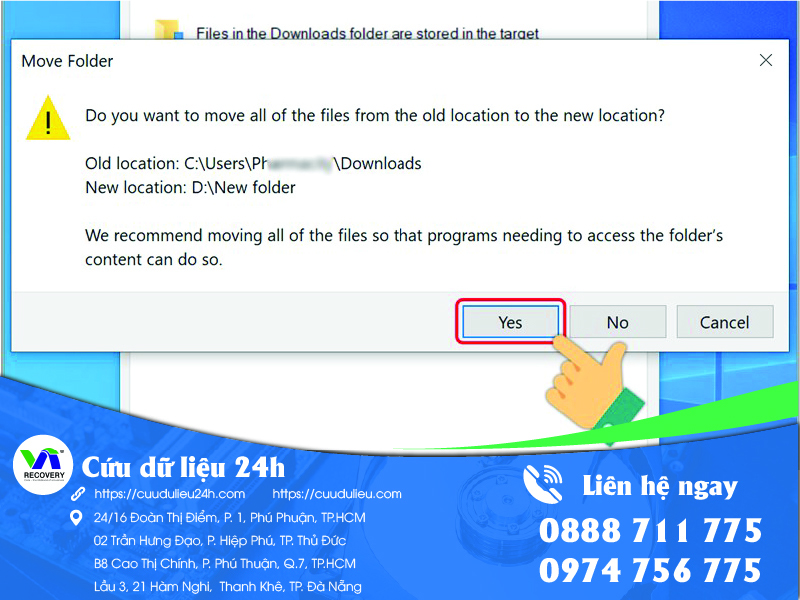 C&agrave;i đặt download v&agrave;o ổ D