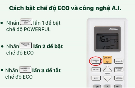 Cách chỉnh điều hòa Panasonic tiết kiệm điện