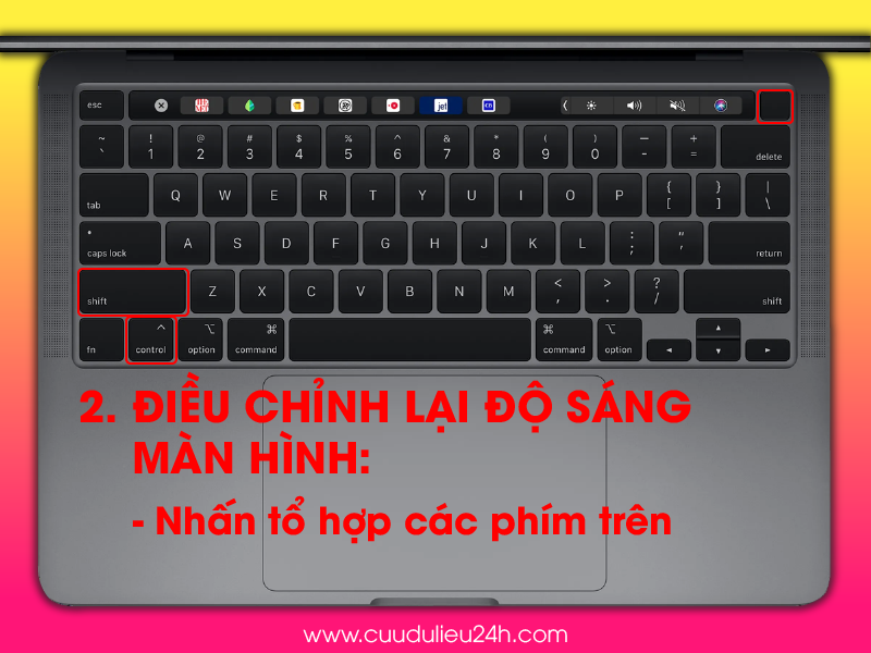Điều chỉnh độ s&aacute;ng m&agrave;n h&igrave;nh