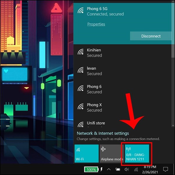 bạn cần kiểm tra xem t&iacute;nh năng ph&aacute;t WiFi tr&ecirc;n m&aacute;y t&iacute;nh