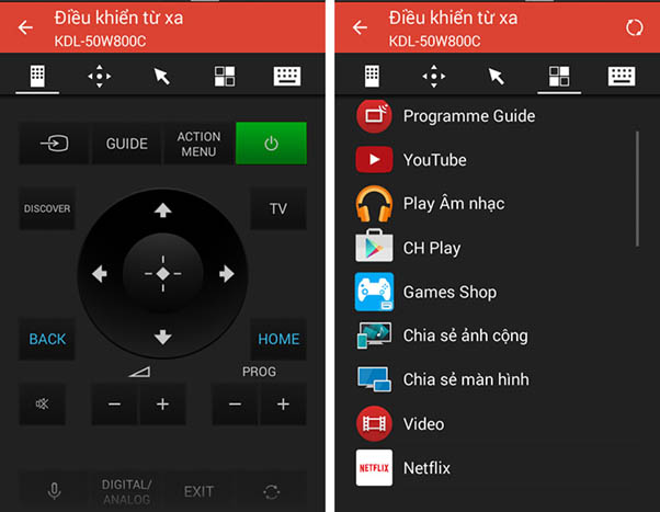 Hướng dẫn kết nối tivi Sony v&agrave; điện thoại qua Sony Video & TV SideView