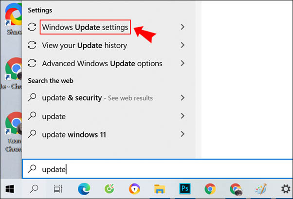 Hướng dẫn tắt update win 10 bằng Settings