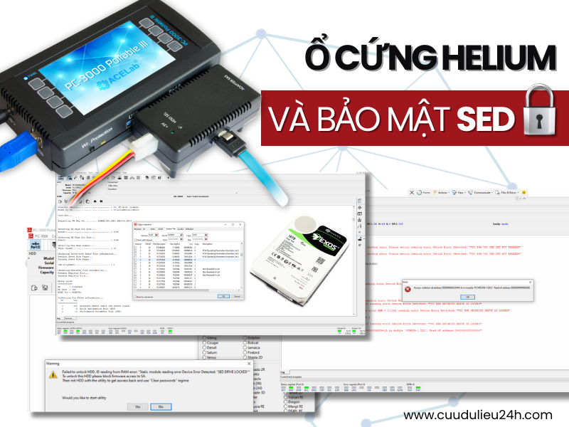Ổ cứng Helium v&agrave; bức tường bảo mật SED