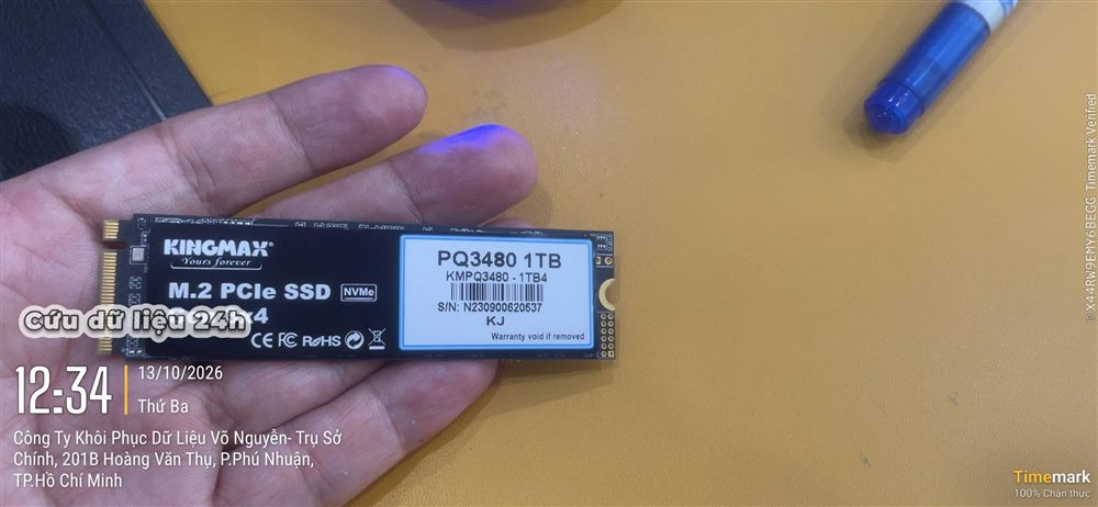 Cứu dữ liệu SSD Kingmax NVMe SM2263XT