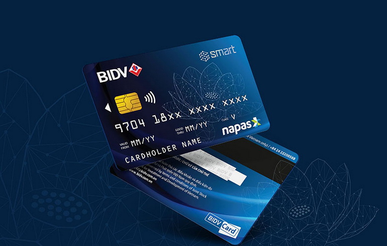thẻ gắn chip BIDV