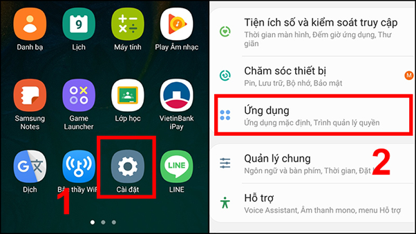 C&aacute;ch x&oacute;a ứng dụng ngầm tr&ecirc;n Android bằng C&agrave;i đặt