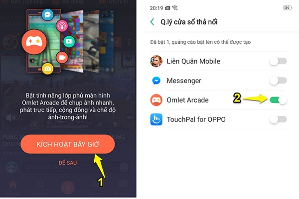 Đối với hệ điều h&agrave;nh Android