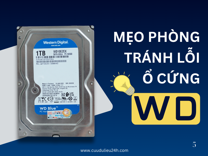 Mẹo ph&ograve;ng tr&aacute;nh lỗi ổ cứng WD