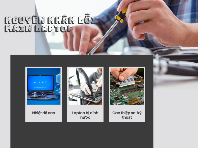 Nguyên nhân lỗi main laptop