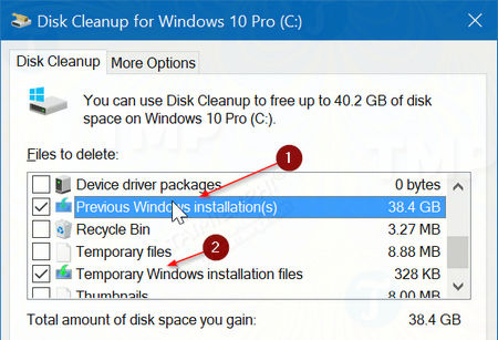 Những c&aacute;ch xo&aacute; thư mục $WINDOWS.~BT 