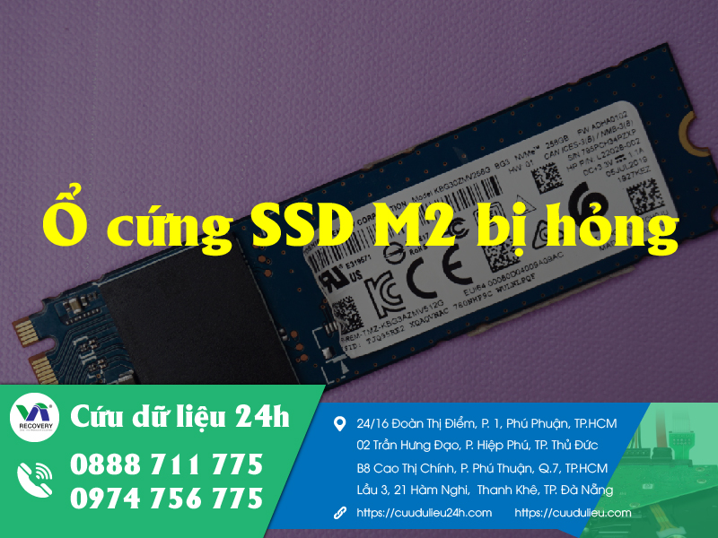 Ổ cứng M.2 bị hư hại