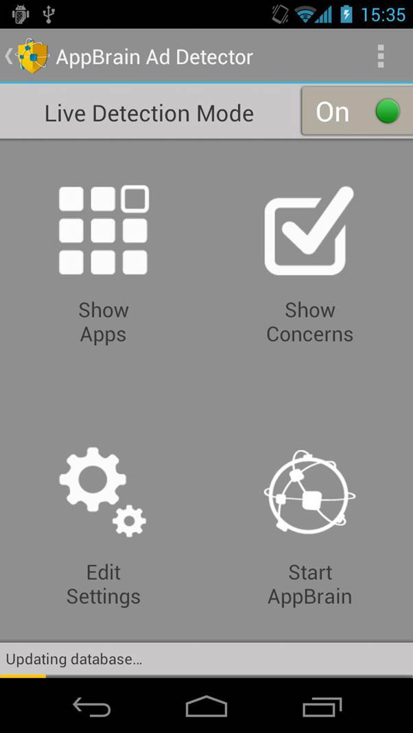 Phần mềm AppBrain Ad Detector