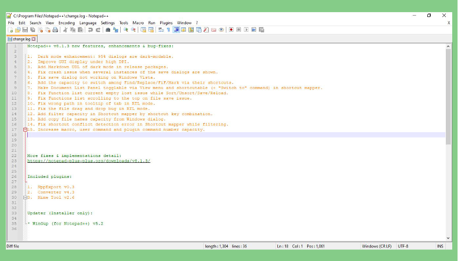 Phần mềm ghi nhớ Notepad ++
