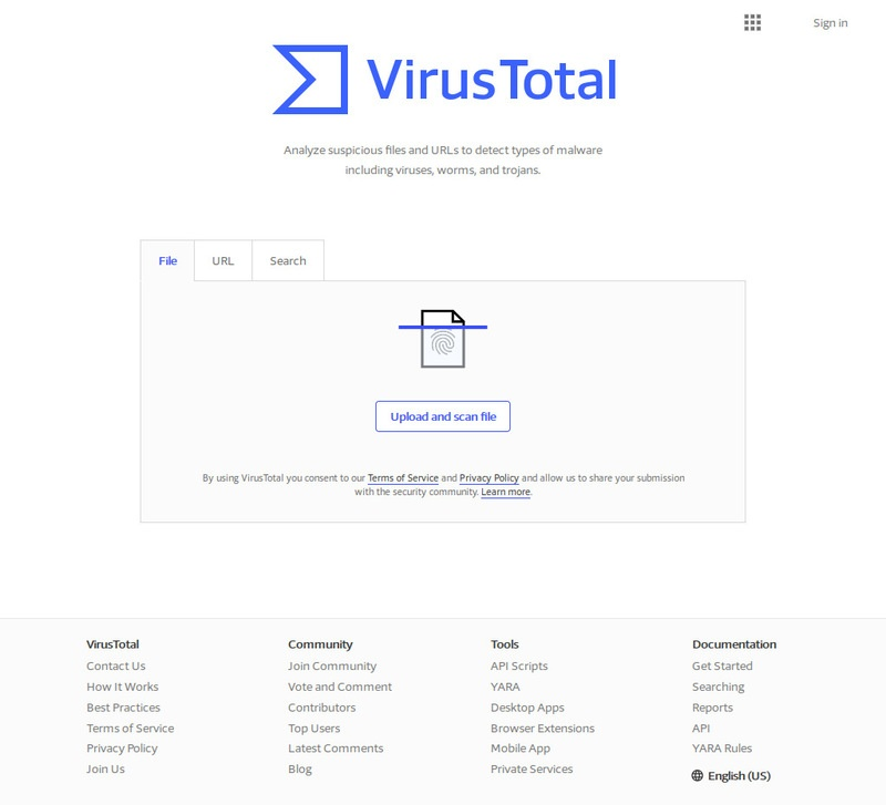 Qu&eacute;t virus bằng VirusTotal