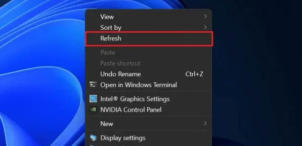 Refresh làm mới Windows