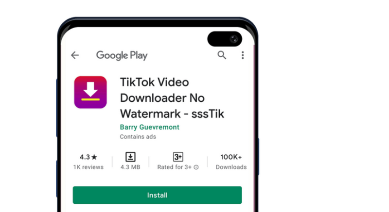 SSSTIK TOK tr&ecirc;n kho ứng dụng google play