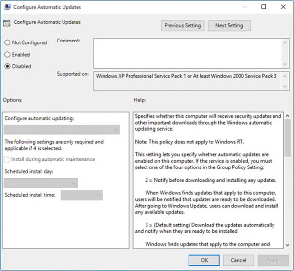 Sử dụng c&ocirc;ng cụ Services.msc để tắt auto update Win 10