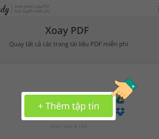 Tải file cần chỉnh sửa