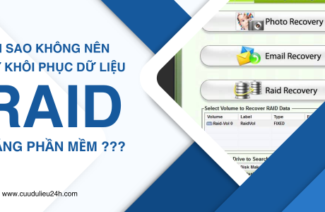 Cảnh Báo Khôi Phục Raid Bằng Phần Mềm
