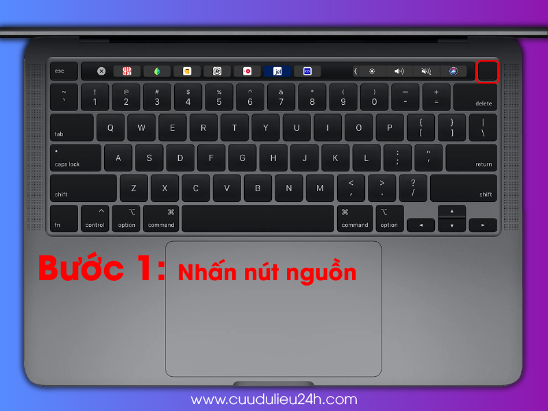 Thiết lập lại PRAM/NVRAM bước 1
