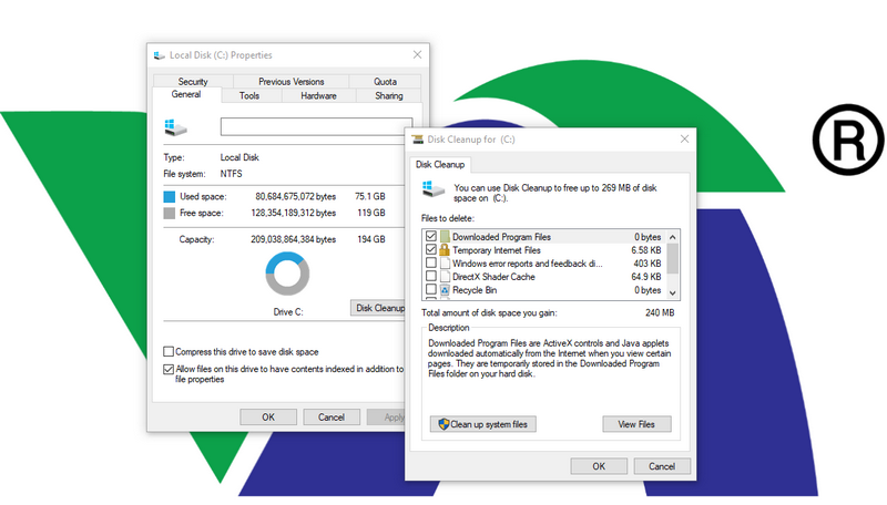 Sử dụng tiện &iacute;ch Disk Clean-Up