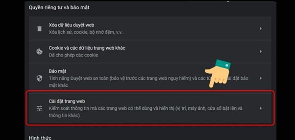 mục Th&ocirc;ng b&aacute;o (Notifications)