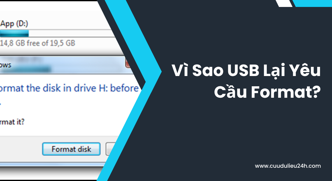 vì sao usb lại yêu cầu format