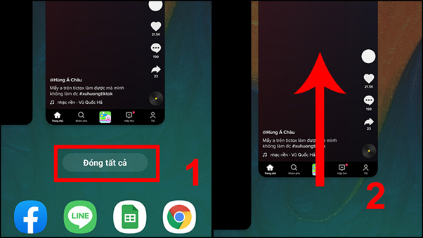 x&oacute;a tất cả ứng dụng đang chạy ngầm tr&ecirc;n Android