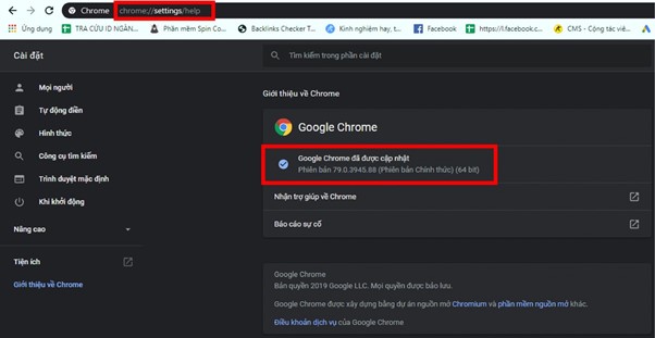 fix lỗi trên Google Chrome